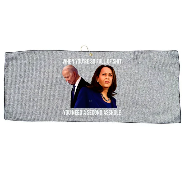 Biden Funny Anti Biden Harris Large Microfiber Waffle Golf Towel