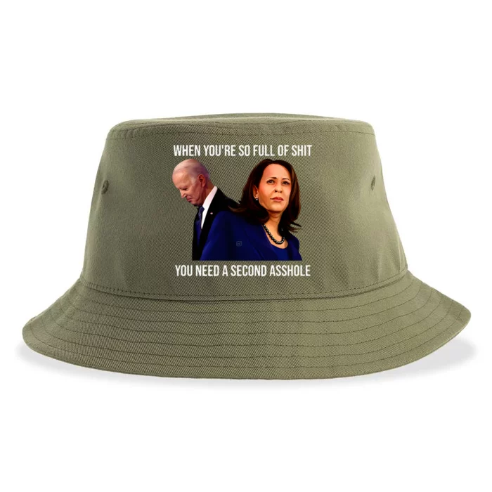 Biden Funny Anti Biden Harris Sustainable Bucket Hat