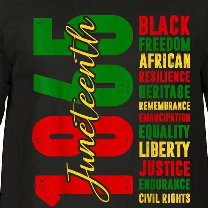 Black Freedom African Resilience Remembrance Juneteenth 1865 Comfort Colors T-Shirt