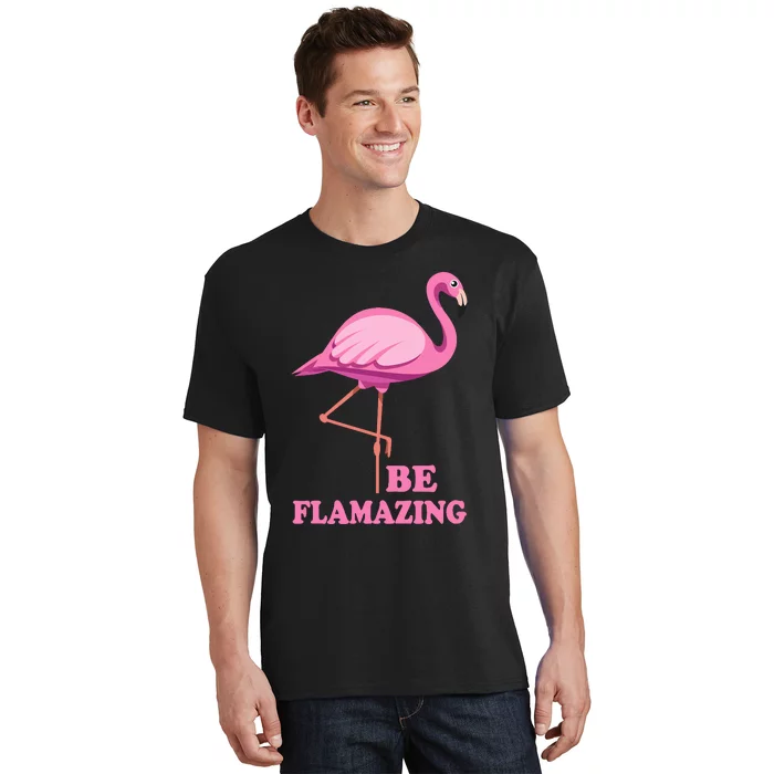 Be Flamazing Amazing Flamingo Design For Wo And Girl T-Shirt