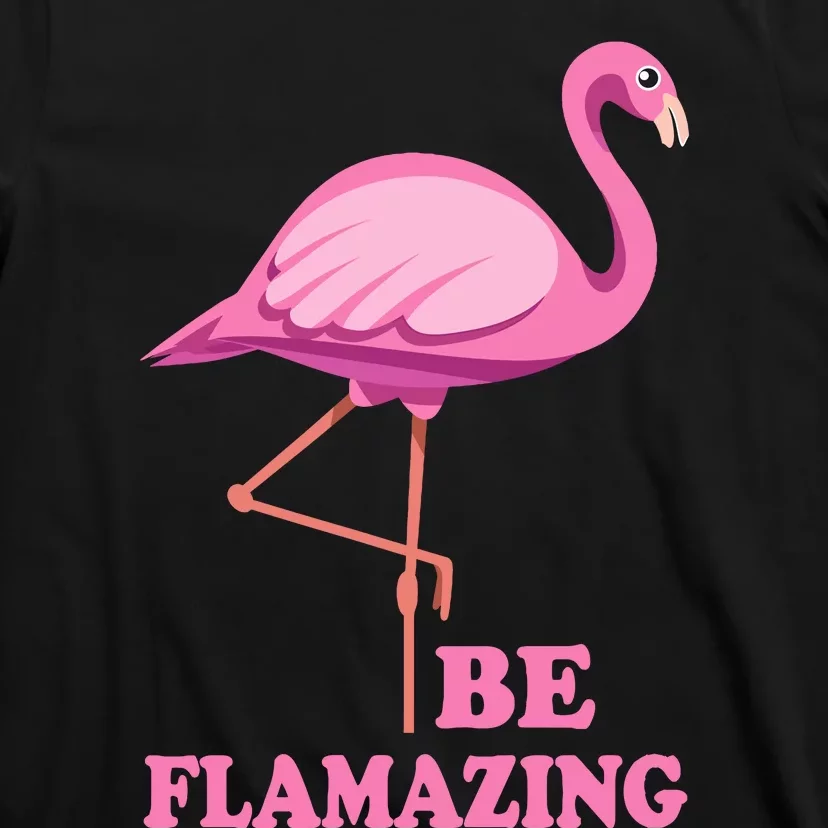 Be Flamazing Amazing Flamingo Design For Wo And Girl T-Shirt