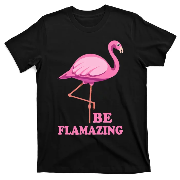 Be Flamazing Amazing Flamingo Design For Wo And Girl T-Shirt