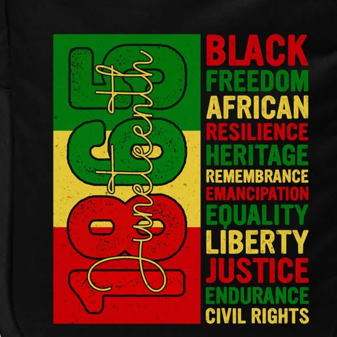 Black Freedom African Resilience Remembrance Junenth 1865 Cute Gift Impact Tech Backpack