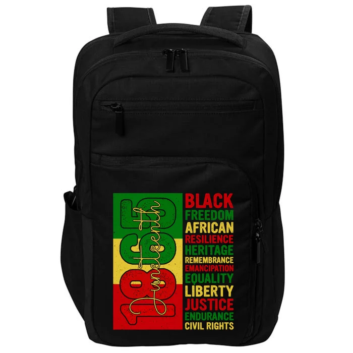 Black Freedom African Resilience Remembrance Junenth 1865 Cute Gift Impact Tech Backpack