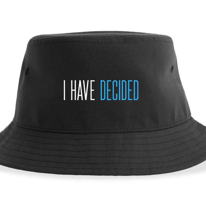 Baptism For Adults Women Men I Have Decided Sustainable Bucket Hat