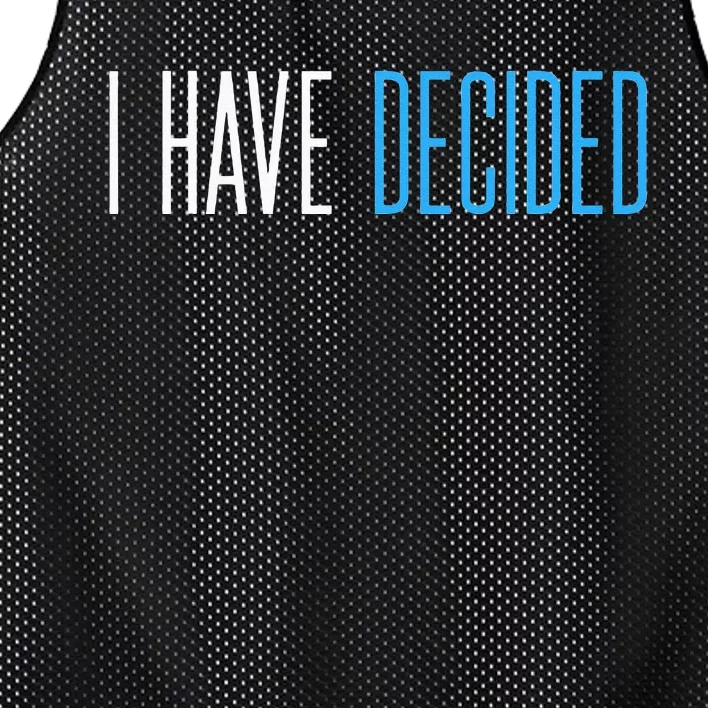 Baptism For Adults Women Men I Have Decided Mesh Reversible Basketball Jersey Tank