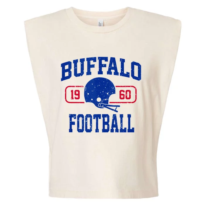 Buffalo Football Athletic Vintage Sports Team Fan Garment-Dyed Women's Muscle Tee