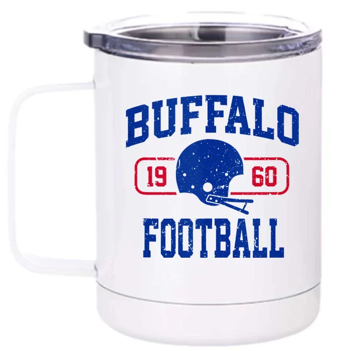 Buffalo Football Athletic Vintage Sports Team Fan Front & Back 12oz Stainless Steel Tumbler Cup