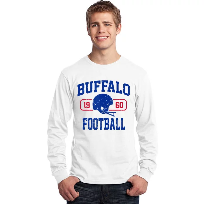 Buffalo Football Athletic Vintage Sports Team Fan Tall Long Sleeve T-Shirt