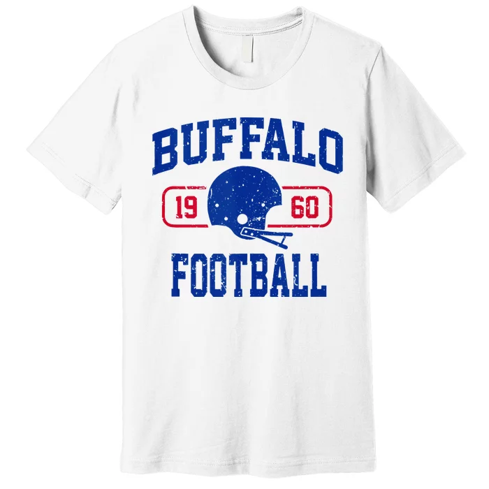 Buffalo Football Athletic Vintage Sports Team Fan Premium T-Shirt