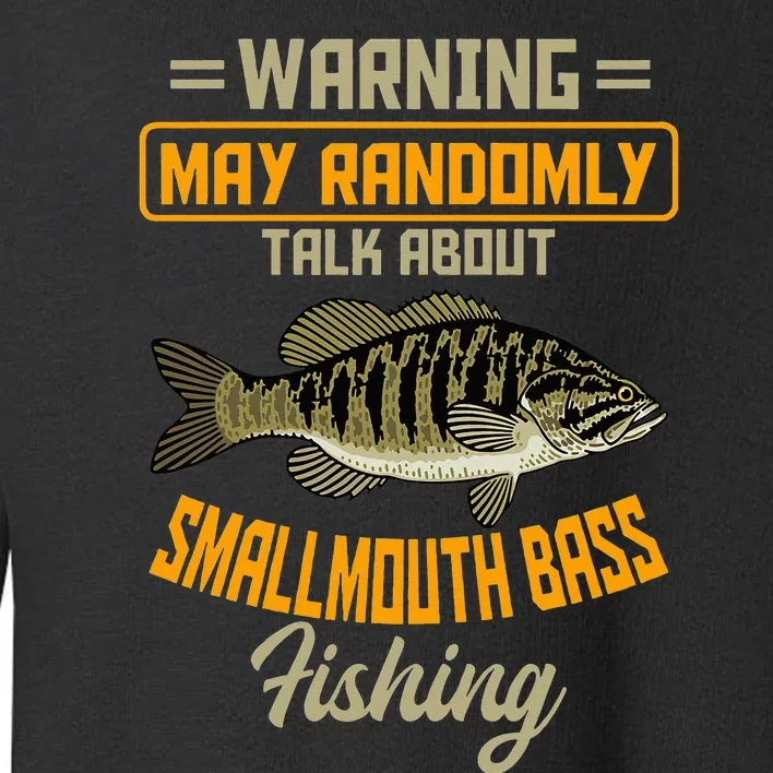 Bass Fishing Angling Smallmouth Fisherman Sport Black Fish Toddler Sweatshirt