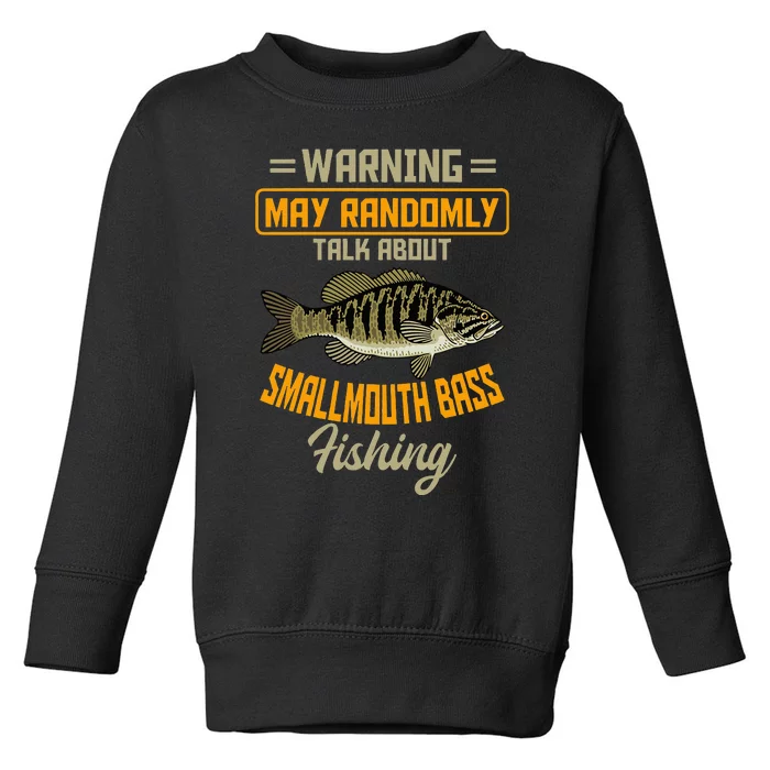 Bass Fishing Angling Smallmouth Fisherman Sport Black Fish Toddler Sweatshirt