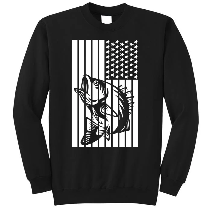 Bass Fishing American Tall Sweatshirt