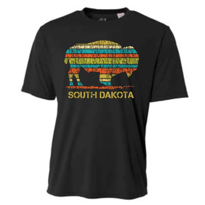 Buffalo For A South Dakota Vacation Cooling Performance Crew T-Shirt