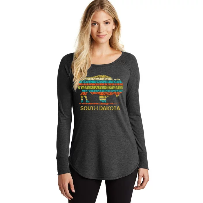 Buffalo For A South Dakota Vacation Women's Perfect Tri Tunic Long Sleeve Shirt