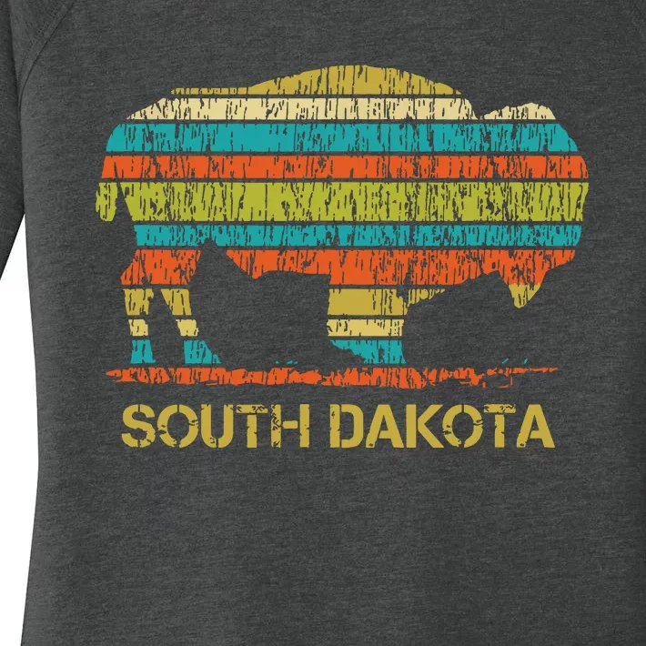 Buffalo For A South Dakota Vacation Women's Perfect Tri Tunic Long Sleeve Shirt