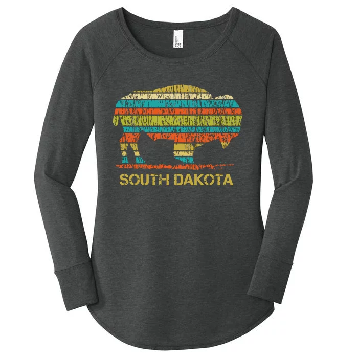 Buffalo For A South Dakota Vacation Women's Perfect Tri Tunic Long Sleeve Shirt