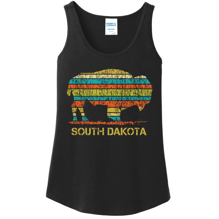 Buffalo For A South Dakota Vacation Ladies Essential Tank