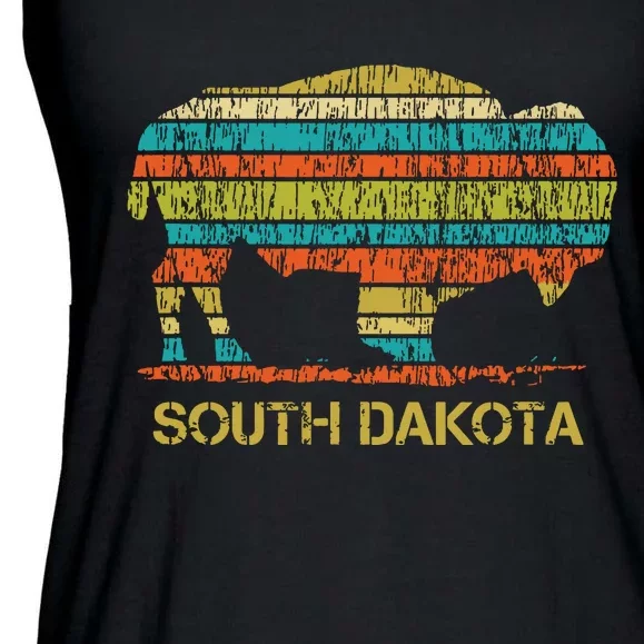 Buffalo For A South Dakota Vacation Ladies Essential Flowy Tank