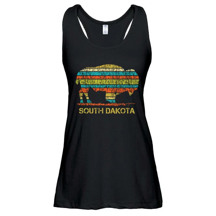 Buffalo For A South Dakota Vacation Ladies Essential Flowy Tank