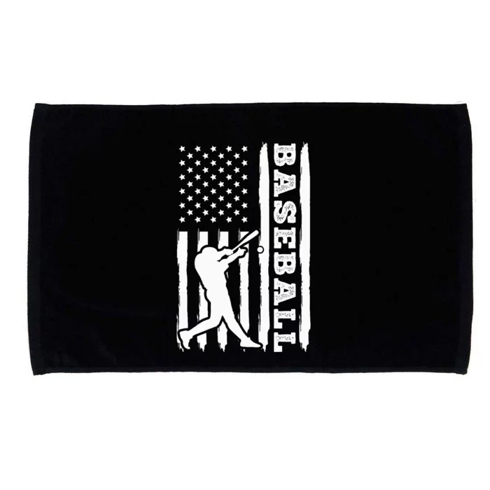 Baseball Flag America Microfiber Hand Towel