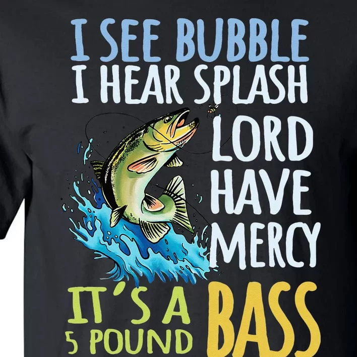 Bass Fishing Angling Sport Black Bass Fish Tall T-Shirt