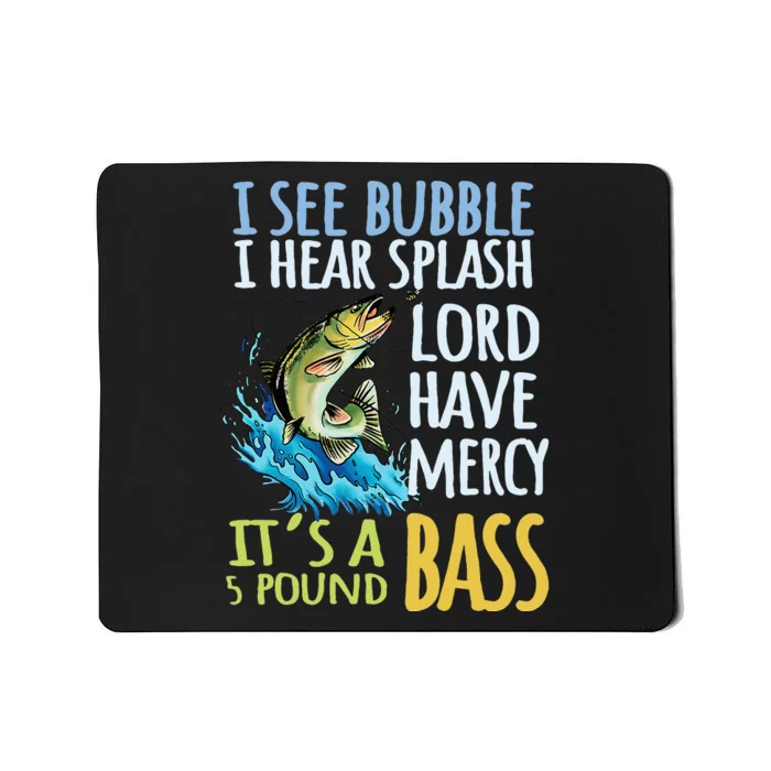 Bass Fishing Angling Sport Black Bass Fish Mousepad