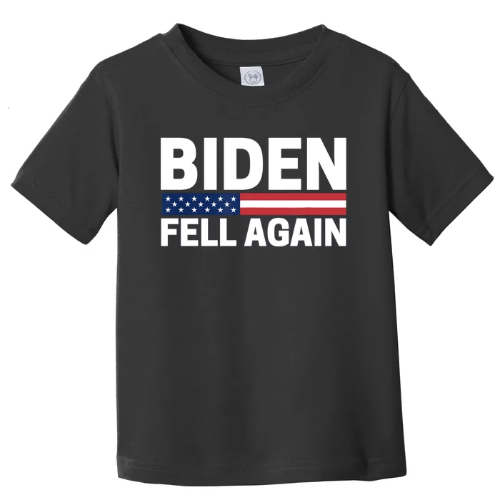 Biden Fell Again Funny Joe Biden Toddler T-Shirt