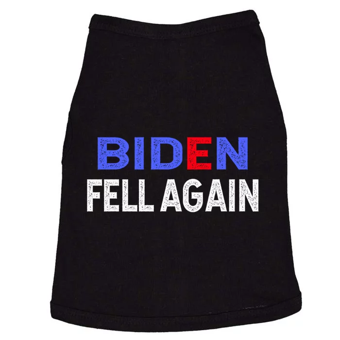 Biden Fell Again Funny Joe Biden Doggie Tank