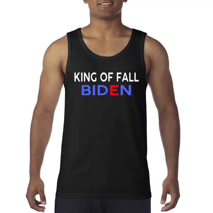 king of fall biden biden fell again funny academy graduation Tank Top