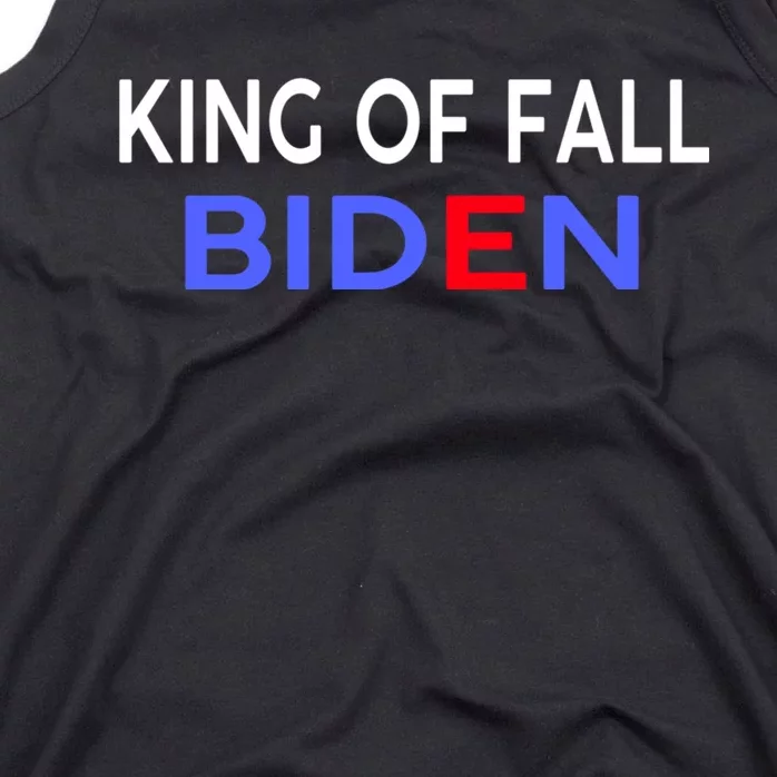 king of fall biden biden fell again funny academy graduation Tank Top