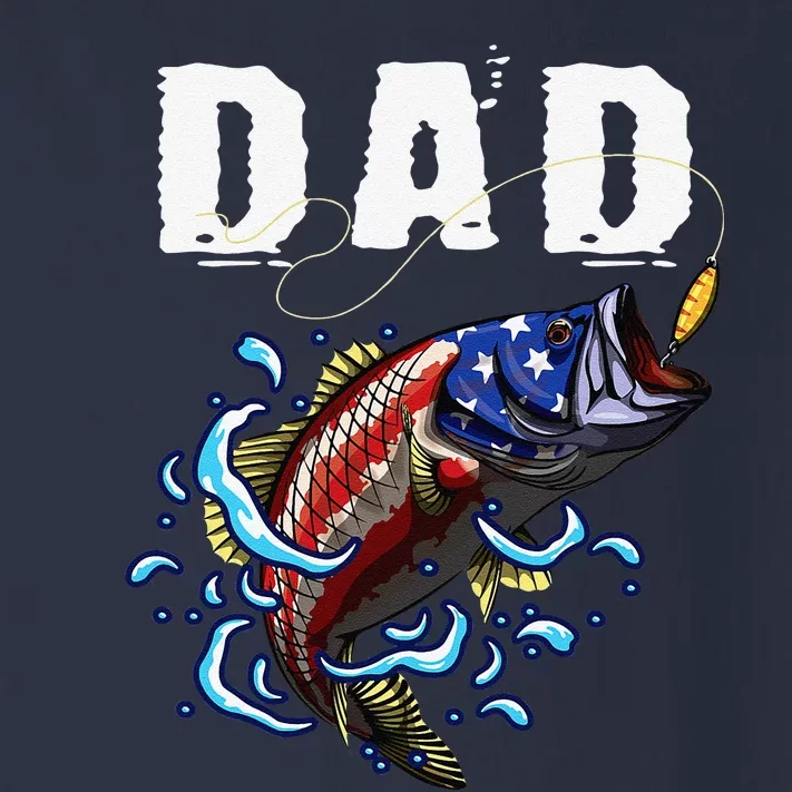 Bass Fishing Angler Fishing Lover Patriotic Bait Fisherman Toddler Long Sleeve Shirt