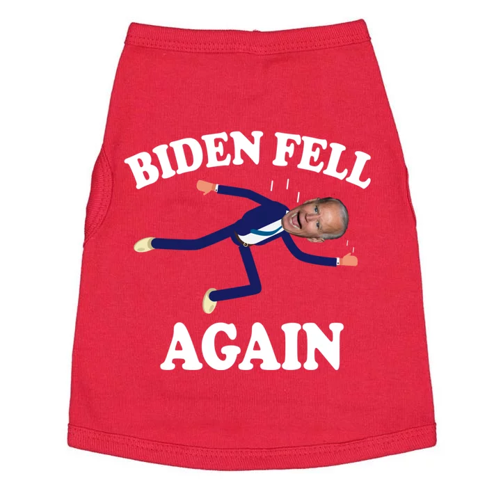 Biden Fell Again Funny Joe Biden Doggie Tank