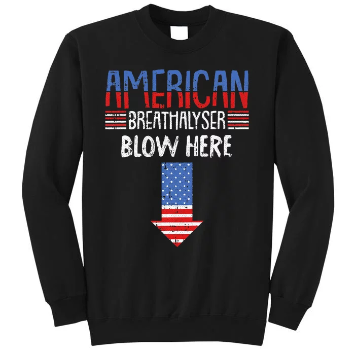 Breathalyzer Funny American Flag Patriotic Sweatshirt