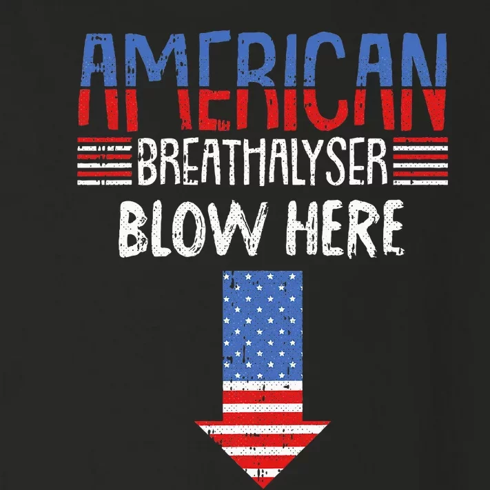 Breathalyzer Funny American Flag Patriotic Toddler Long Sleeve Shirt