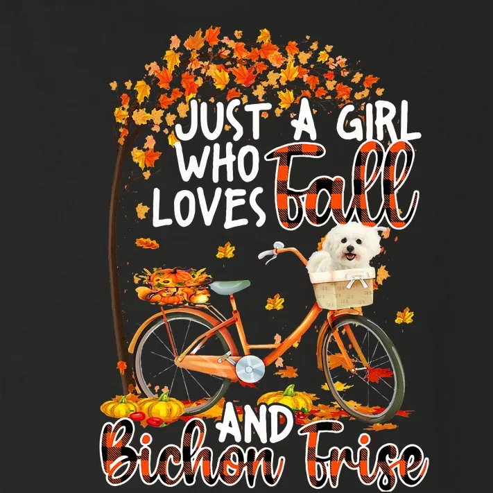 Bichon Frise And Fall Funny Dog Owner Bicycle Thanksgiving Toddler Long Sleeve Shirt