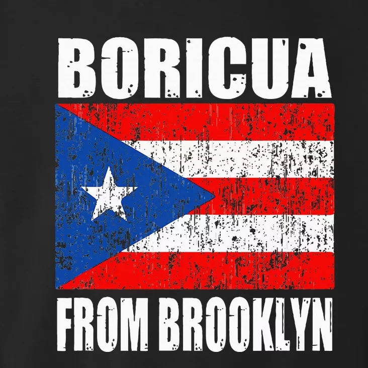 Boricua From Brooklyn New York Puerto Rican Flag Toddler Hoodie