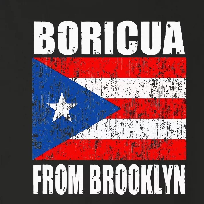 Boricua From Brooklyn New York Puerto Rican Flag Toddler Long Sleeve Shirt