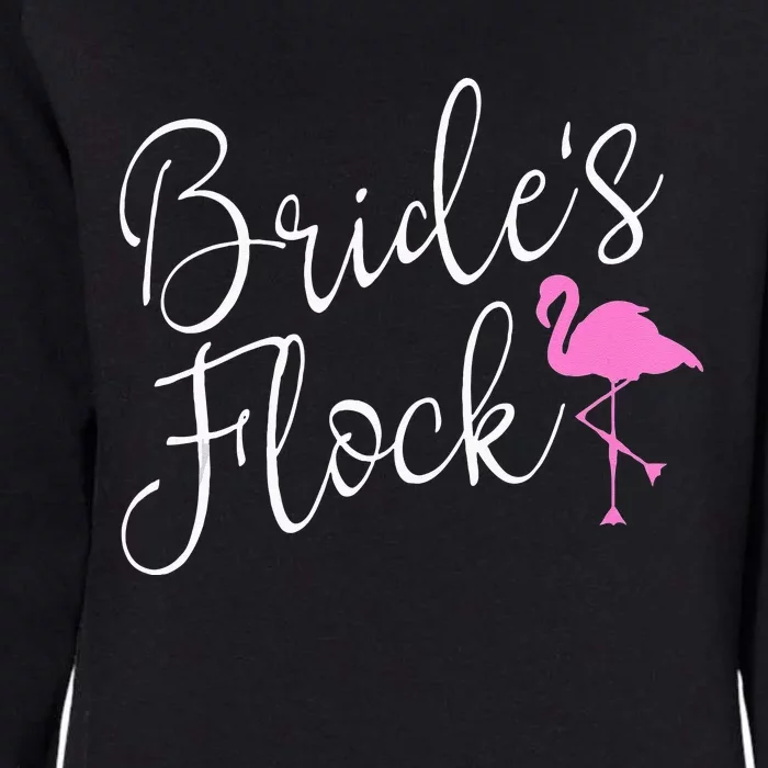 Brides Flock Bridal Party Flamingo Theme Bachelorette Party Womens California Wash Sweatshirt