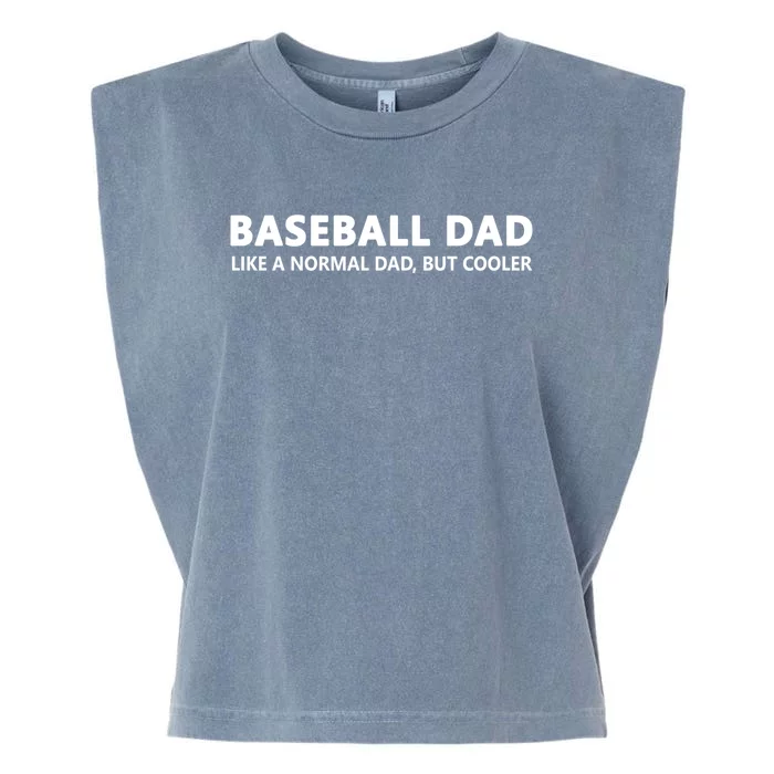 Baseball Father Baseball Dad Cute Gift Garment-Dyed Women's Muscle Tee