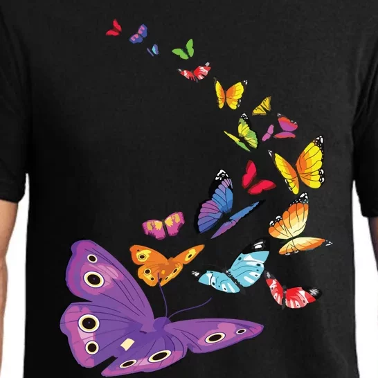 Butterfly Flying Butterfly Wings Shirts Pajama Set