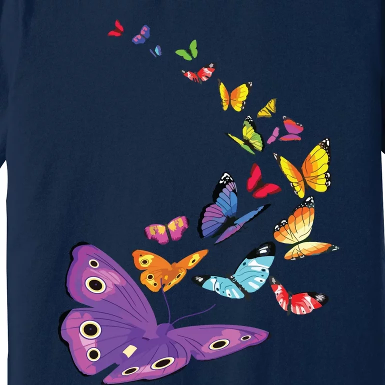 Butterfly Flying Butterfly Wings Shirts Premium T-Shirt