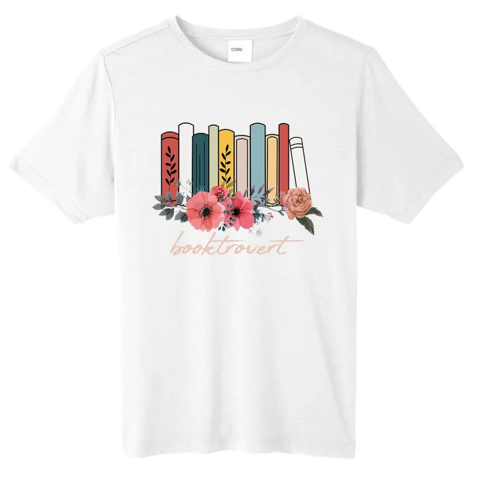 Booktrovert Flowers Books Lover Reading Library ChromaSoft Performance T-Shirt