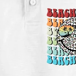 Beach Funny Babe Summer Retro Vacation Beach And Summer Leopard Dry Zone Grid Performance Polo