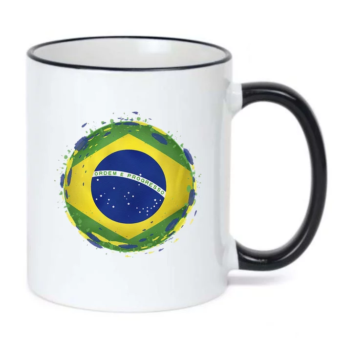 Brazil Flag Black Color Changing Mug