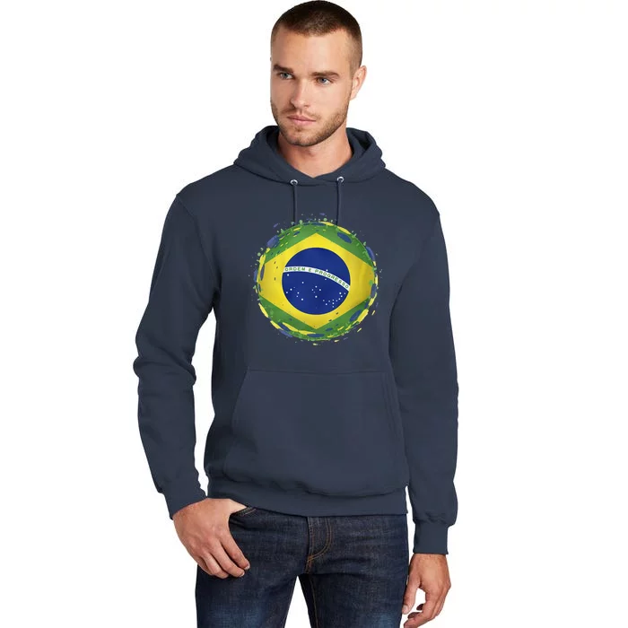 Brazil Flag Tall Hoodie