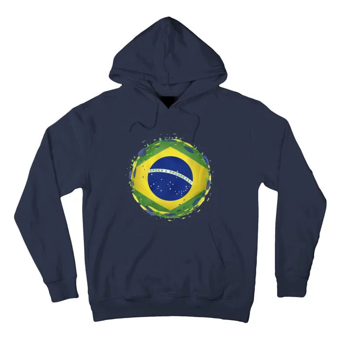 Brazil Flag Tall Hoodie