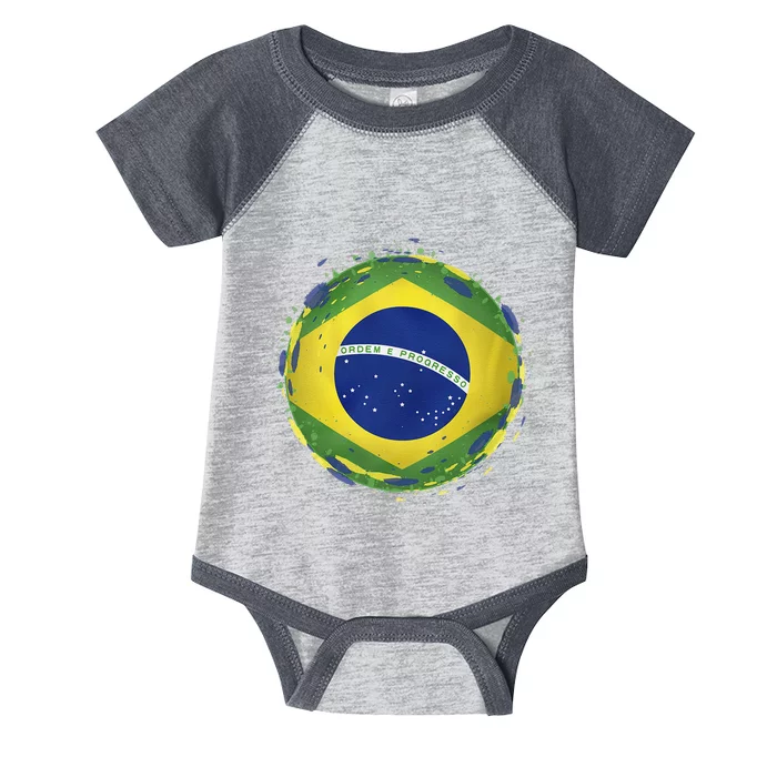 Brazil Flag Infant Baby Jersey Bodysuit