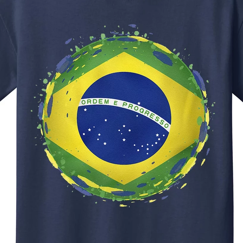 Brazil Flag Kids T-Shirt