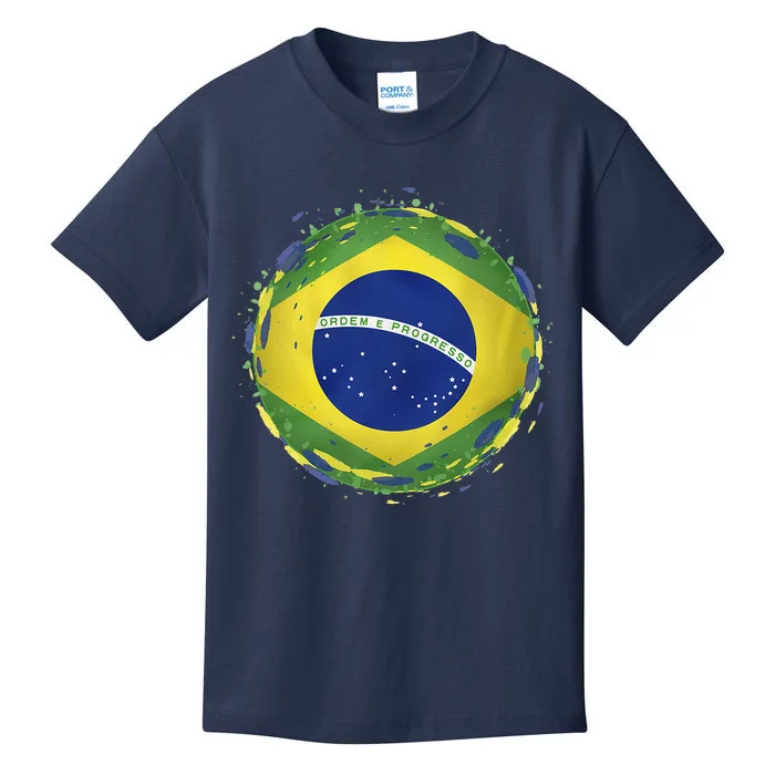 Brazil Flag Kids T-Shirt